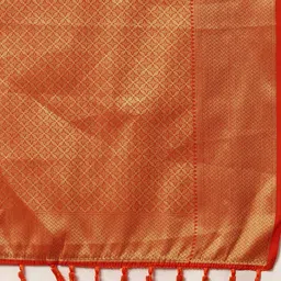 Mitera Pink & Golden Ethnic Motifs Silk Blend Saree image 5