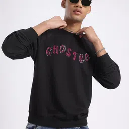 glitchez Striking Typo Waffle Knit Raglan Sleeves Sweatshirt-picture-18