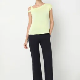 NOT SO PINK Women Asymmetric Neck Regular Top image 2