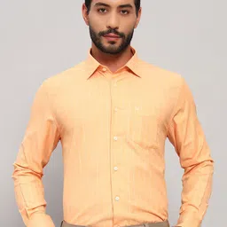 Cantabil Men Cotton Original Checked Regular Fit Shirt-picture-33