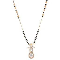 LA MESKEY Rose Gold-Plated Brass Mangalsutra-picture-28