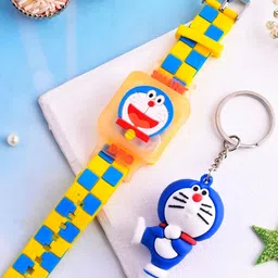 Ascension Kids Cute Cartoon Character Wraparound Rakhi With Key Chain & Roli Tilak-picture-19