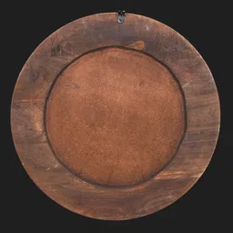 Exotic India Beige Textured Vintage Round Mirror image 3