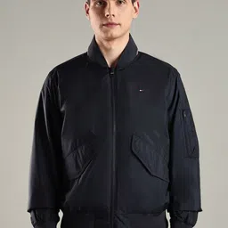 Tommy Hilfiger Stand Collar Relaxed Fit Bomber Jacket-picture-20