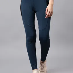 COSVOS Slim-Fit Ankle-Length Gym Tights image 1