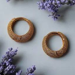 SHREE KRISHNA SHOPPING Unisex Gold-Plated Brass Earrings-picture-40