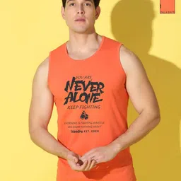 WOOSTRO Men Pack of 2 Typography Printed Round Neck Slim Fit Printed T-shirts-picture-10