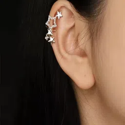 ROYAL NEEDS Star Shaped Ear Cuff Earrings-picture-33