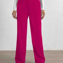 BAESD Women Relaxed Straight Leg High-Rise Trousers-picture-34