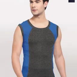 Sporto by Macho Men Pack Of 2 Cotton Colourblocked Gym Vest-picture-23