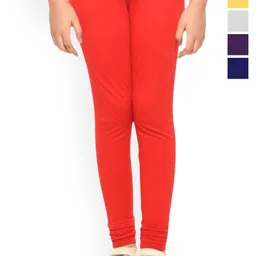 Tik Tok WEARS Girls Pack Of 5 Churidar Length Leggings-image-17
