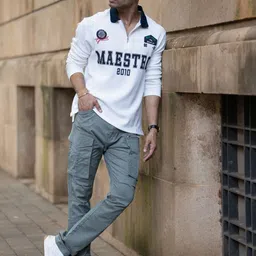 Powerlook Men Typography Printed Polo Collar T-shirt-picture-27