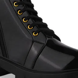 Killer Women Round Toe Lace Up Boots image 5