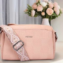 Metro Women Textured Crossbody Sling Bag-picture-30
