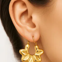 ISHTAARA Gold-Plated Stainless Steel Earrings-picture-24
