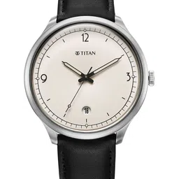 Titan Men Embellished Dial & Leather Bracelet Style Straps Analogue Watch 10023SL05-picture-44