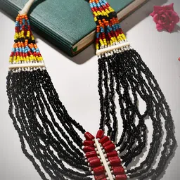 Bamboo Tree Jewels Vintage Naga Beaded Tribal Necklace-picture-42