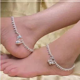 AamNa Enterprises Set Of 2 Stones-Studded Anklets-picture-24