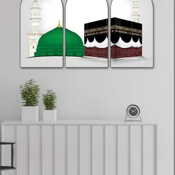 Myntra Elegant Homes Multicoloured Set of 3 Piece MDF Religious Wall Paintings-picture-17
