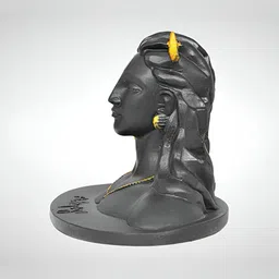 Navyaksh  Black & Gold-Toned Religious Small Yogi Shiva Statue Showpiece-picture-28