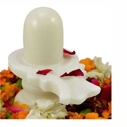 Navyaksh White Marble Shivalingam Decorative Showpiece-picture-16