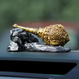 Artarium LLP Gold-Toned Brass Religious Figurine Showpiece-picture-28