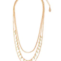 Accessorize London Women Beaded Chain Layered Necklace-picture-54