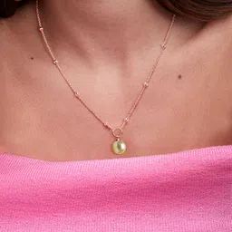 MINUTIAE Brass Rose Gold-Plated Handcrafted Necklace-picture-39