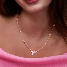 MINUTIAE Brass Rose Gold-Plated Handcrafted Necklace-picture-39