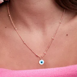 MINUTIAE Brass Rose Gold-Plated Handcrafted Necklace-picture-14
