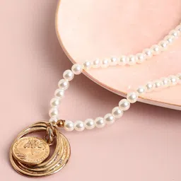 SOHI Gold-Toned & White Gold-Plated Necklace-picture-38