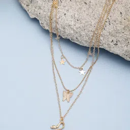 DressBerry Gold-Plated Gold-Toned Layered Necklace-picture-26