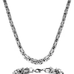 MEENAZ Men Silver-Plated Necklace-picture-35
