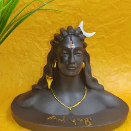 Navyaksh Black & Gold Toned Religious Yogi Showpiece-picture-15