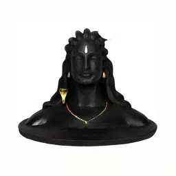 Navyaksh Black & Gold Toned Religious Aadi Yogi Showpiece-picture-11
