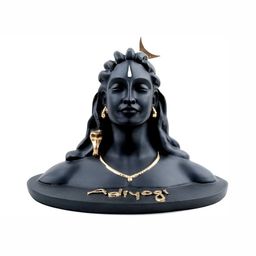 Navyaksh Black & Gold Toned Religious Idol Small Showpiece-picture-2