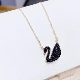 VAGHBHATT Gold-Plated Small Swan Chain With Pendant-picture-35