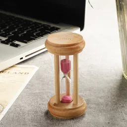 EXIM DECOR Pink Three Pillar Sand Timer Curio Showpiece-picture-29