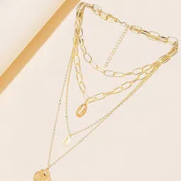OOMPH Gold-Toned Layered Charm Necklace image 4