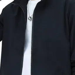 StyleCast x Revolte Men Stand Collar Solid Tailored Jacket image 4