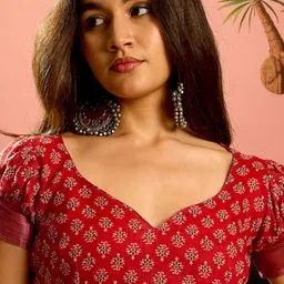 GULKEE FAB Ethnic Motifs Handloom Saree image 5