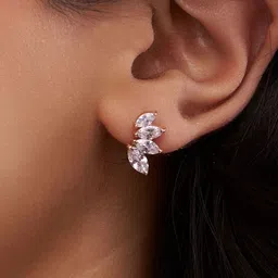 KYMEE 18K Rose Gold-Plated Sterling Silver Studs Earrings image 3