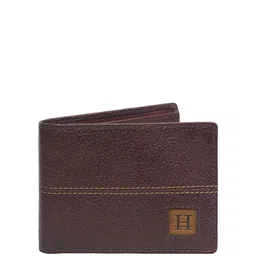 HIROSHI Men Leather Two Fold Wallet image 1