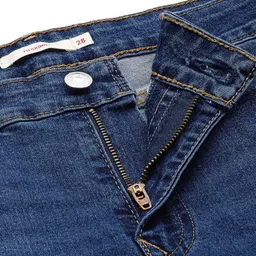 levi's Women's 711 Blue Skinny Fit Mid Rise Jeans image 5