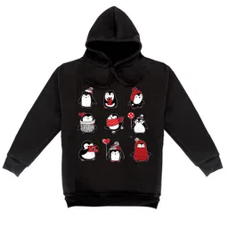 Fabvio Plus Unisex Kids Printed Hooded Sweatshirt-image-62