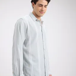 Pepe Jeans Striped Spread Collar Opaque Casual Shirt image 3