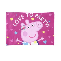 Saral Home Set Of 2 Pink & Blue Peppa Pig Printed Velvet Dining Table Placemats image 2
