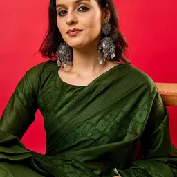 Anouk Ethnic Motifs Zari Tussar Saree image 2
