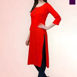 Coft Selection Of 2 Round Neck Straight Kurtas-picture-34