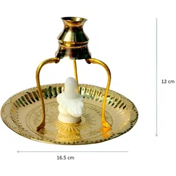 Navyaksh White Marble Shivling Showpiece image 3